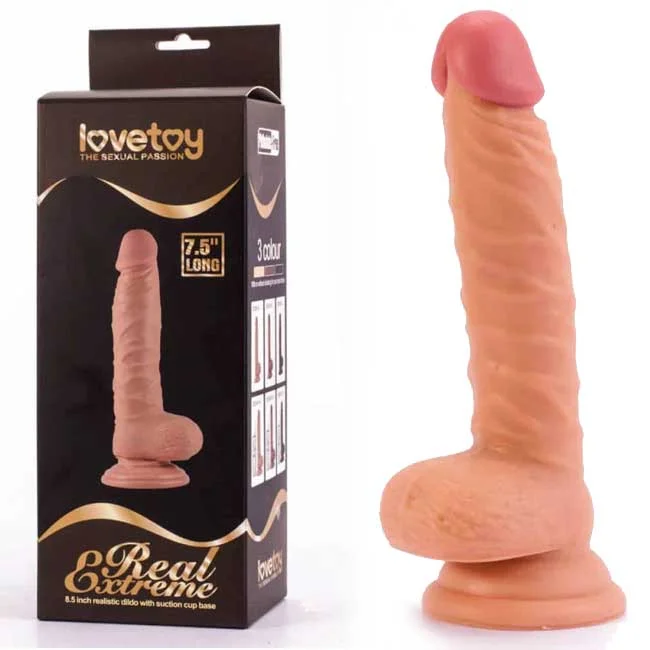 Φωτογραφία προϊόντος: Ομοίωμα Πέους Lovetoy Real Extreme Dildo 1 19cm Flesh