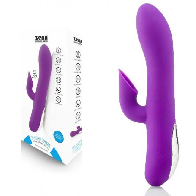Φωτογραφία προϊόντος: Δονητής Rabbit Zenn Clitoral Sucking +amp; G-Spot Stimulation Vibrator 20cm Μωβ