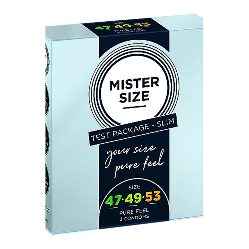 Φωτογραφία προϊόντος: Προφυλακτικά Mister Size 47,49,53 mm Pure Feel 3τμχ
