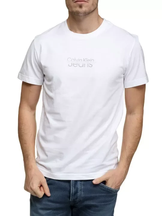 Φωτογραφία προϊόντος: Calvin Klein - Ανδρικό T-shirt με Λογότυπο J30J322504-YAF Λευκό