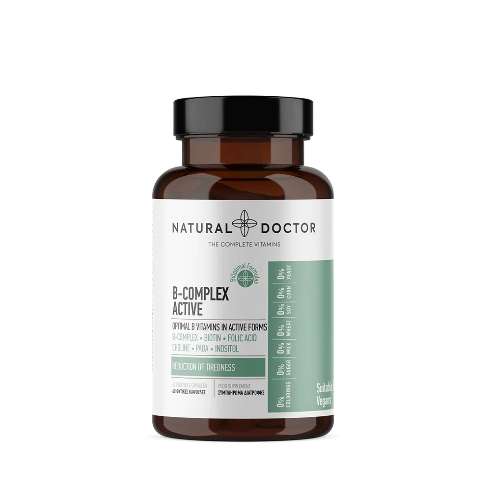Φωτογραφία προϊόντος: Natural Doctor B-Complex Active Συμπληρωμα Διατροφης 60 Caps