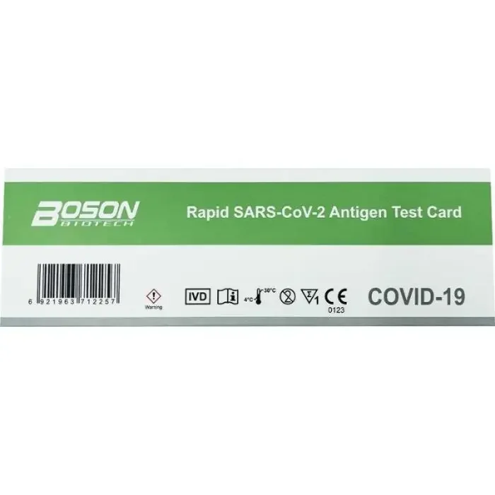 Φωτογραφία προϊόντος: Boson Rapid SARS-CoV-2 Antigen Test Αυτοδιαγνωστικό Τεστ Ταχείας Ανίχνευσης Αντιγόνων με Ρινικό Δείγμα 1τμχ