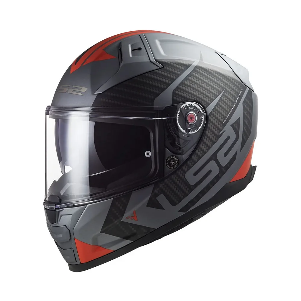 Φωτογραφία προϊόντος: ΚΡΑΝΟΣ FULL FACE VECTOR II FF811 SPLITTER MATT TITANIUM RED ECE 22.06 | LS2