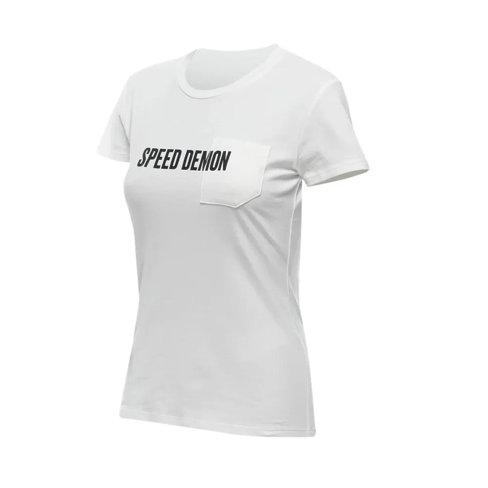 Φωτογραφία προϊόντος: ΓΥΝΑΙΚΕΙΟ T-SHIRT DEMON POCKET WMN WHITE 18900011 | DAINESE
