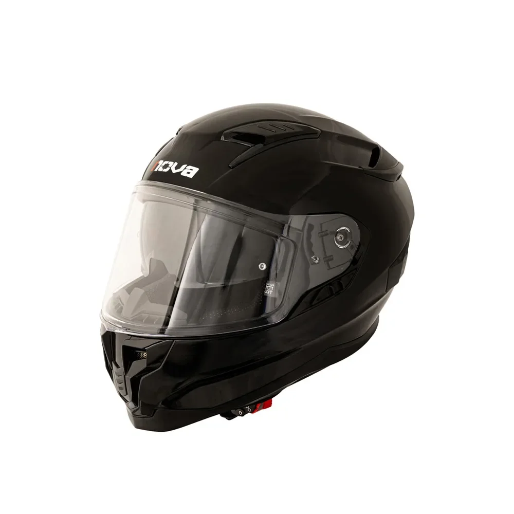 Φωτογραφία προϊόντος: ΚΡΑΝΟΣ FULL FACE ROAD RIDER FF938 BLACK GLOSS ECE 22.06 | NOVA