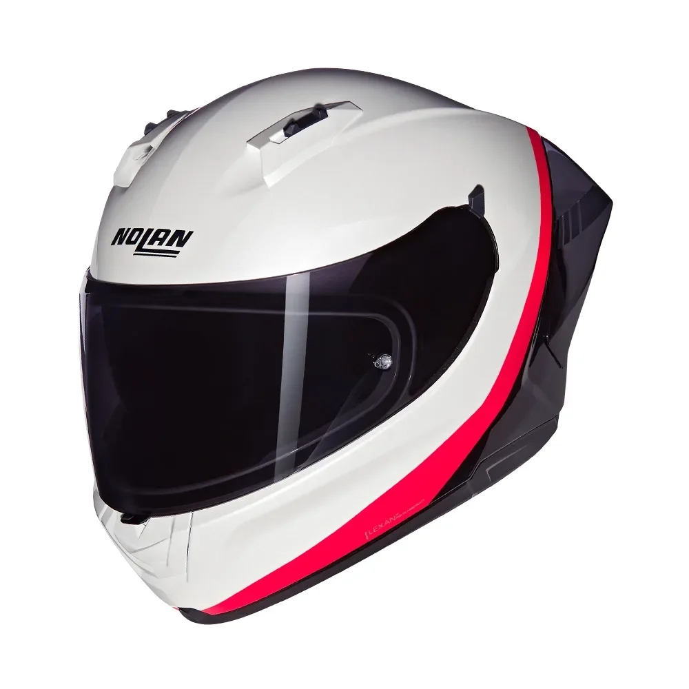 Φωτογραφία προϊόντος: ΚΡΑΝΟΣ FULL FACE N60-6 SPORT VERNICIATURA SPECIALE 347 PEARL / BLACK / ORANGE ECE 22.06 | NOLAN