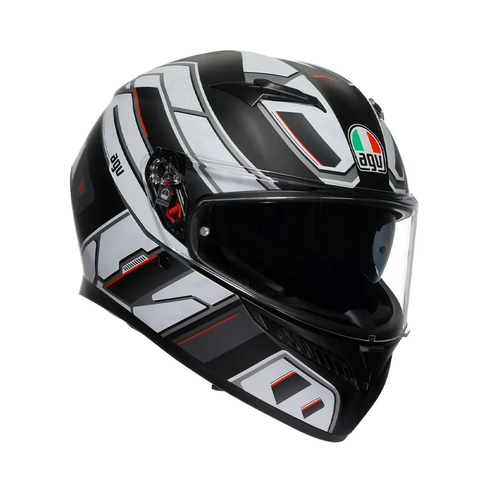 Φωτογραφία προϊόντος: ΚΡΑΝΟΣ FULL FACE K3 MPLK RIVIA MATT BLACK/WHITE ECE 22.06 | AGV