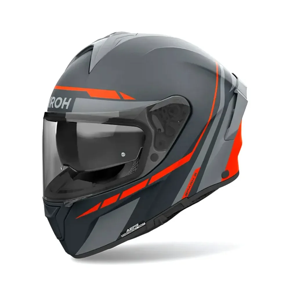 Φωτογραφία προϊόντος: ΚΡΑΝΟΣ FULL FACE SPARK 2 SPINNER ORANGE MATT ECE 22.06 | AIROH