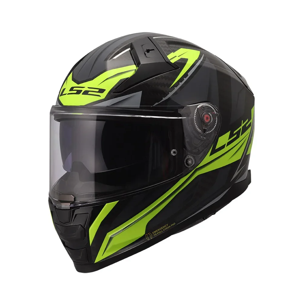 Φωτογραφία προϊόντος: ΚΡΑΝΟΣ FULL FACE VECTOR II CARBON FF811 SAVAGE H-V YELLOW GLOSS ECE 22.06 | LS2