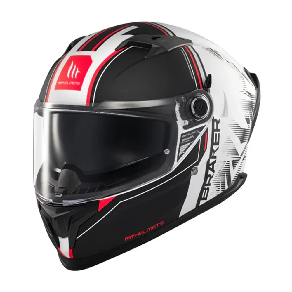 Φωτογραφία προϊόντος: ΚΡΑΝΟΣ FULL FACE BRAKER SV CHARM A1 MATT BLACK/WHITE ECE 22.06 | MT