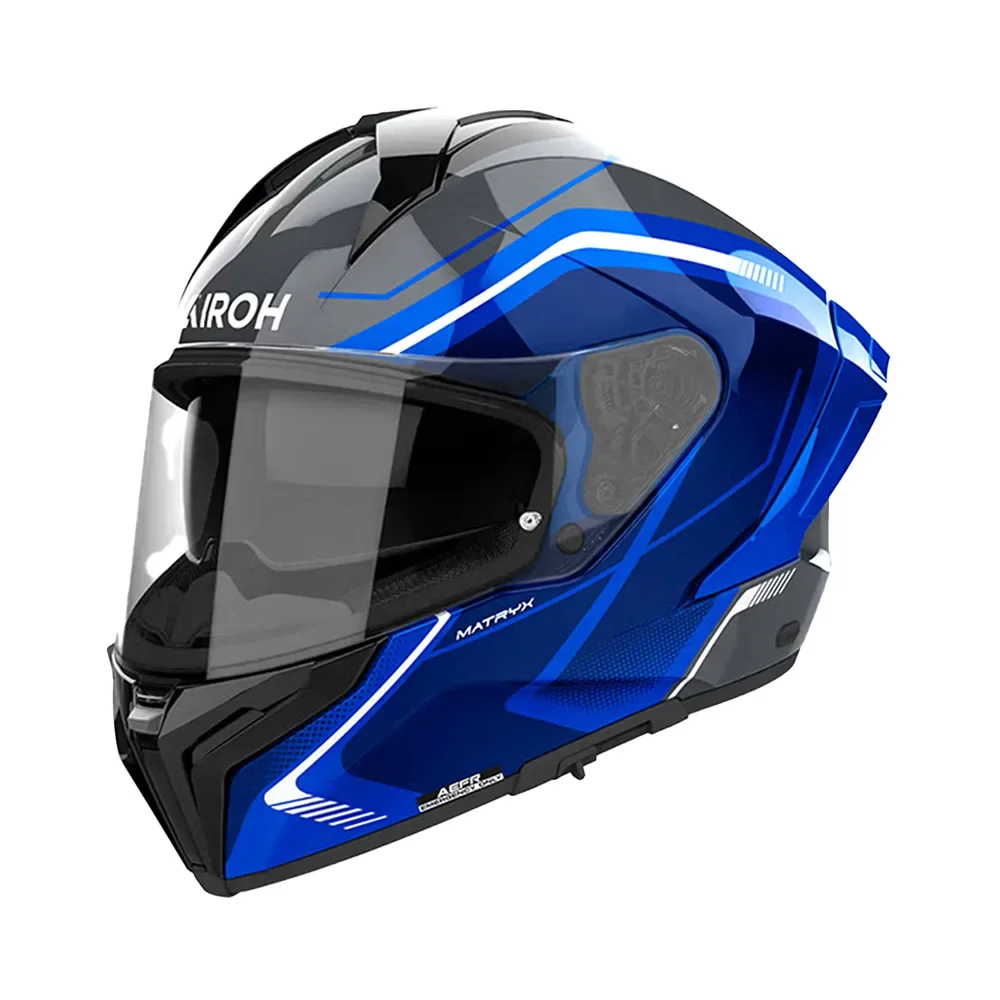 Φωτογραφία προϊόντος: ΚΡΑΝΟΣ FULL FACE MATRYX WIDE BLUE GLOSS ECE 22.06 | AIROH