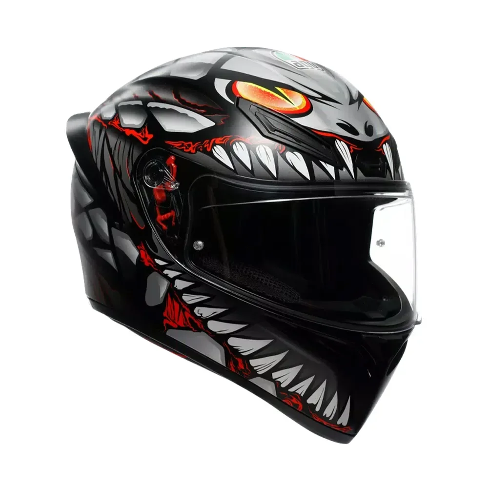 Φωτογραφία προϊόντος: ΚΡΑΝΟΣ FULL FACE K1 S LYZARD MATT BLACK/GREY/RED 2023 ECE 22.06 | AGV