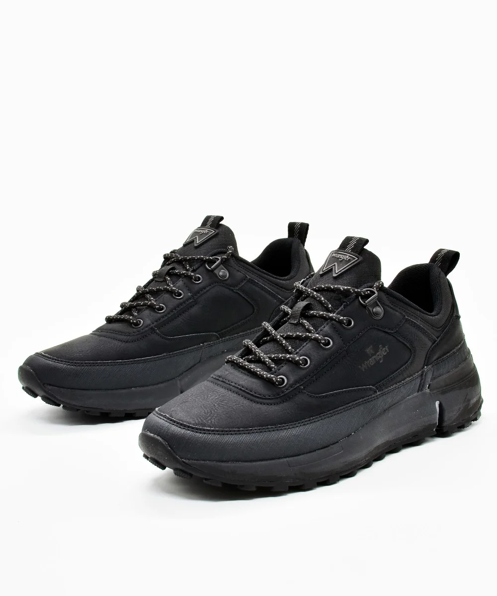 Φωτογραφία προϊόντος: WRANGLER ΑΝΔΡΙΚΟ SNEAKER MOUNTY HIKE, ECO LEATHER WM122151A, ΜΑΥΡΟ, Άνδρας