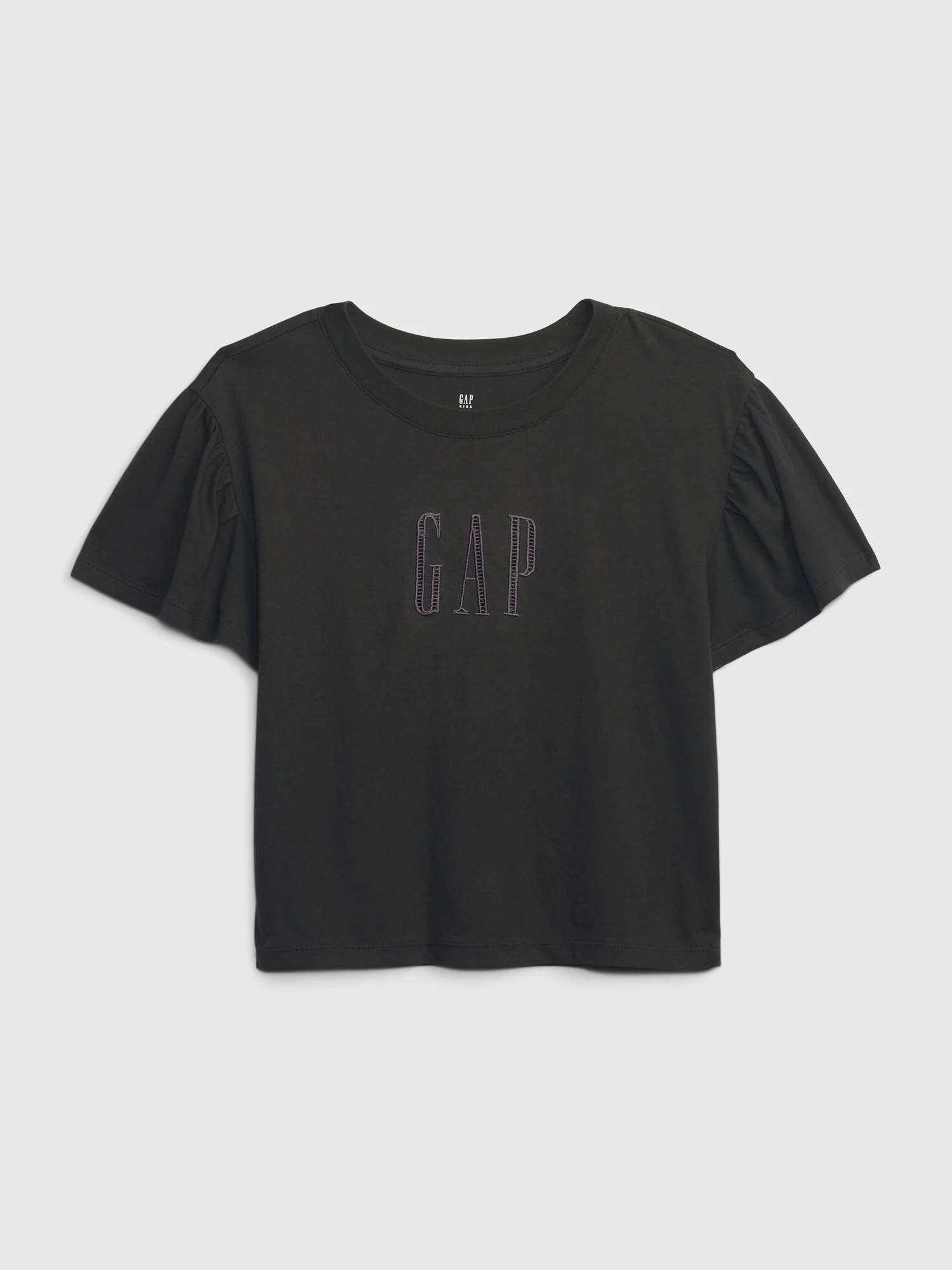 Φωτογραφία προϊόντος: Γκρι Παιδική Gap Logo Flutter Sleeve Μπλούζα cast iron