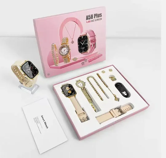 Φωτογραφία προϊόντος: OEM A58 45mm Smartwatch (Μπεζ)