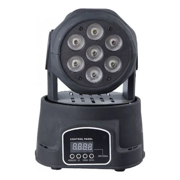 Φωτογραφία προϊόντος: OEM Φωτορυθμικό LED DMX με Ρομποτική Κεφαλή LM-70 RGBW