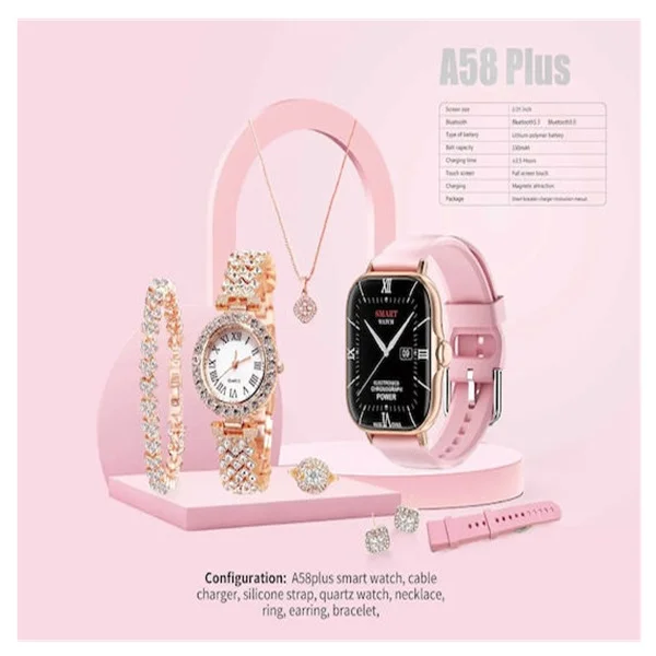 Φωτογραφία προϊόντος: OEM A58 45mm Smartwatch (Ροζ)