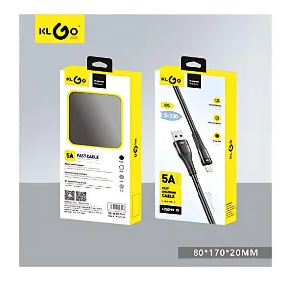 Φωτογραφία προϊόντος: OEM Καλώδιο USB to Lightning 1.2m Klgo S-130 SDS-28353