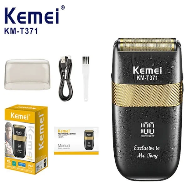 Φωτογραφία προϊόντος: OEM Kemei KM-T371 Ξυριστική Μηχανή Προσώπου Επαναφορτιζόμενη