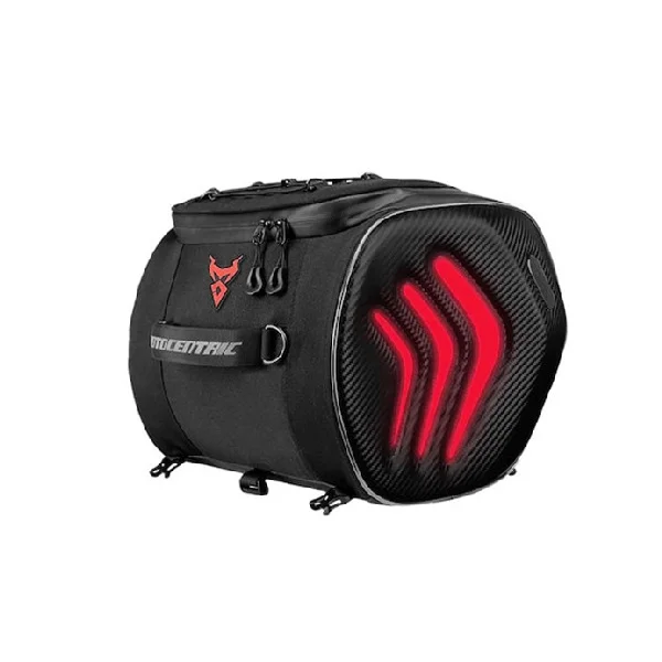 Φωτογραφία προϊόντος: OEM Motocentric mc-0135-A RED Τσάντα μπροστινού καθίσματος μοτοσικλέτας με δυνατότητα στερέωσης πίσω καθίσματος, αδιάβροχη ανακλαστική ουράς μοτοσικλέτας 22L, διπλής χρήσης με κέλυφος