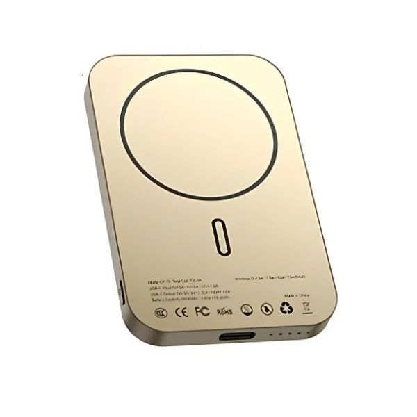 Φωτογραφία προϊόντος: OEM Ασύρματο Power Bank 5000mAh 22.5W KP-70 Μπεζ SDS-28372
