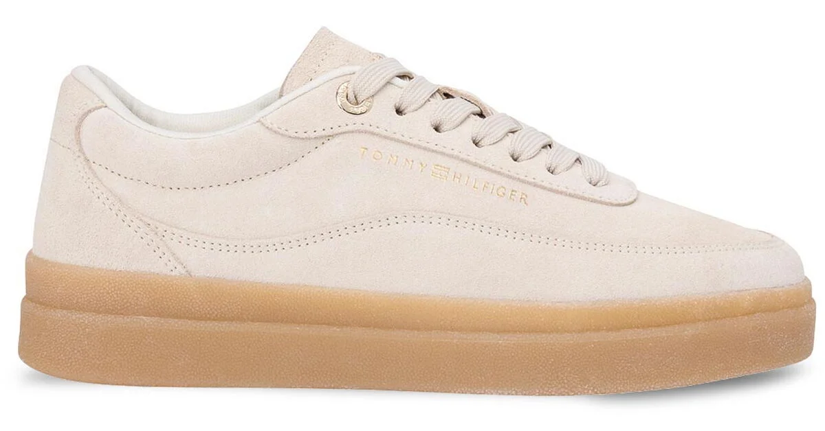 Φωτογραφία προϊόντος: ΓΥΝΑΙΚΕΙΑ SNEAKERS TOMMY HILFIGER NEWSPRINT MODERN COURT SUEDE SNEAKER FW0FW08686 ACG
