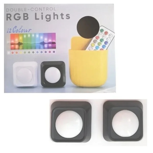 Φωτογραφία προϊόντος: OEM Factory LED Φωτιστικό Σποτάκι για Ντουλάπες με Τροφοδοσία Μπαταρίας, Τηλεχειριστήριο και Αυτοκόλλητο Τοποθέτησης 03004LRG50CL