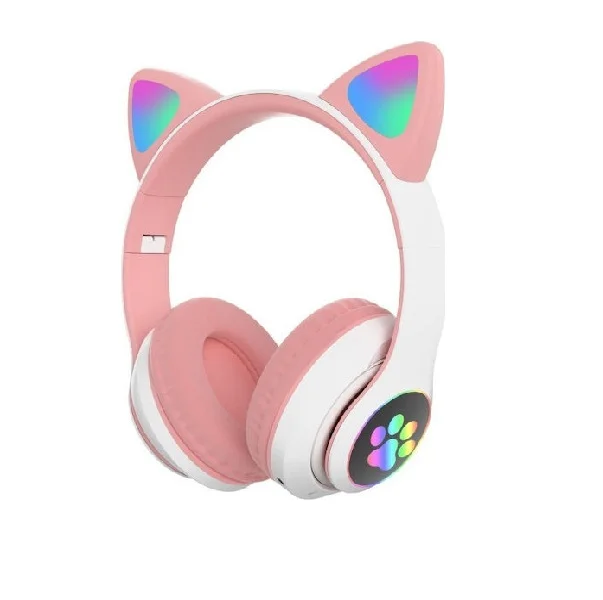 Φωτογραφία προϊόντος: OEM Cat STN28 Ροζ Ακουστικά Wireless/Wired On-Ear