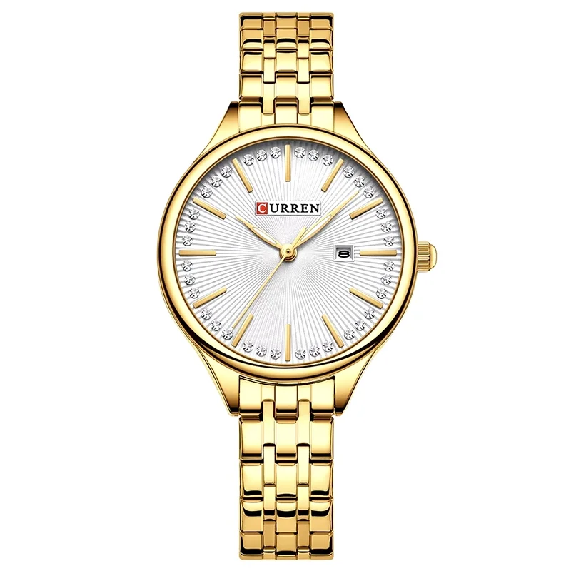 Φωτογραφία προϊόντος: Curren 9099 Gold White Γυναικείο Ρολόι
