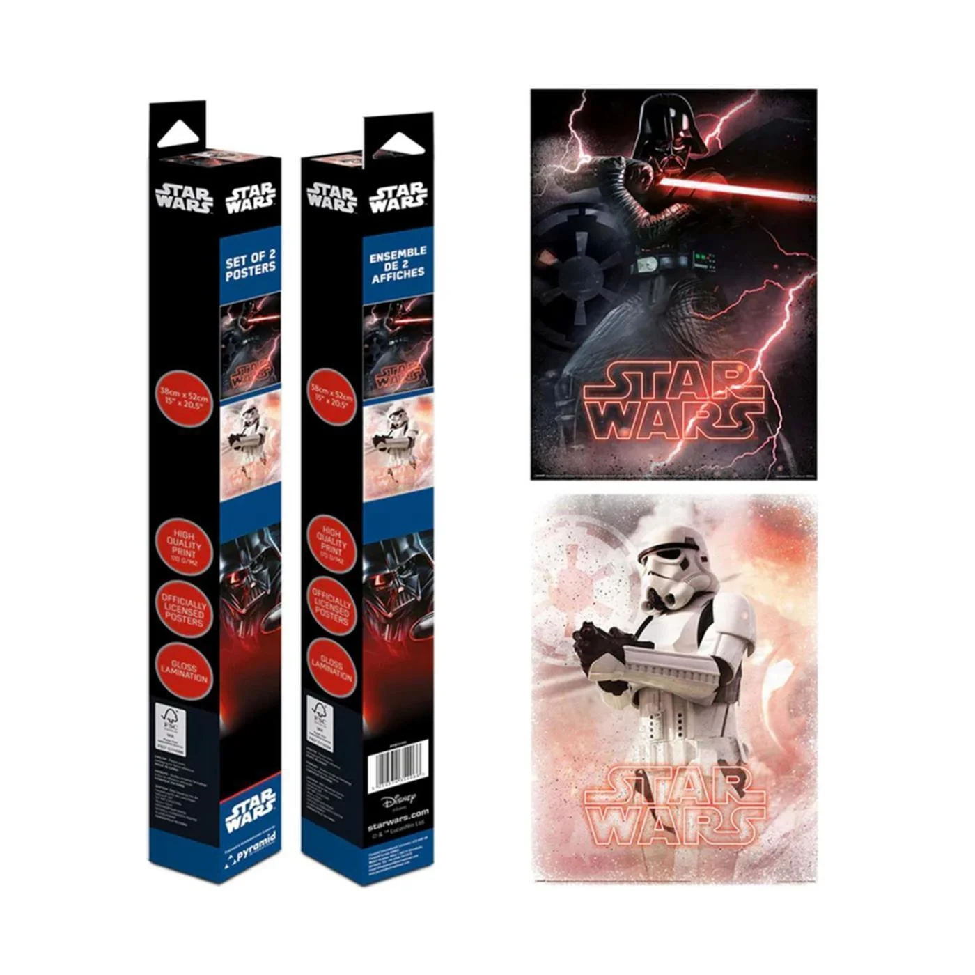 Φωτογραφία προϊόντος: PYRAMID Σετ 2 αφίσες STAR WARS - The Empire - 2 Posters 52 x 38cm Set PPB35406