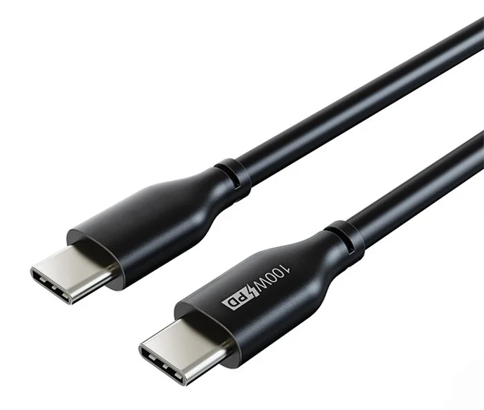 Φωτογραφία προϊόντος: CABLETIME καλώδιο USB-C CT-CM100, 100W PD, E-MARK, 2m, μαύρο