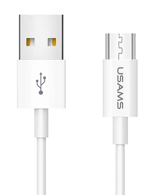 Φωτογραφία προϊόντος: USAMS καλώδιο Micro USB σε USB US-SJ284, 2A, 1m, λευκό