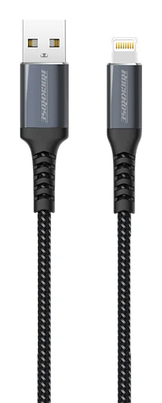 Φωτογραφία προϊόντος: ROCKROSE καλώδιο USB σε Lightning Powerline AL, 2.4A 12W, 1m, μαύρο-μπλε