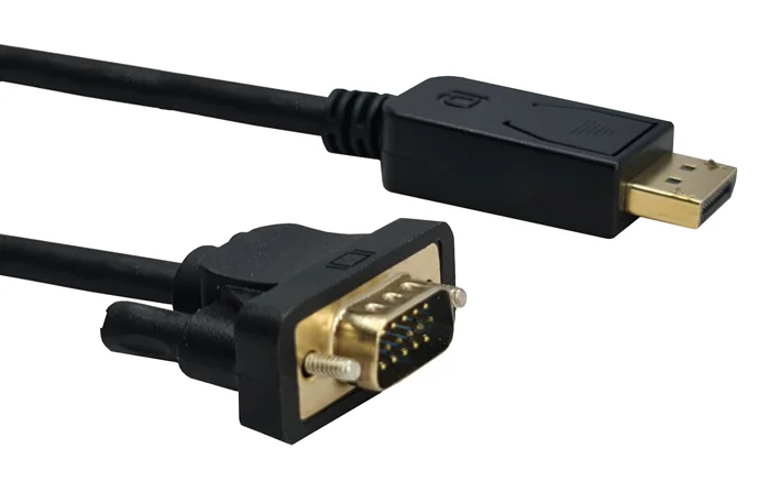 Φωτογραφία προϊόντος: POWERTECH καλώδιο DisplayPort σε VGA PTH-070, 1080p/60Hz, 2m, μαύρο