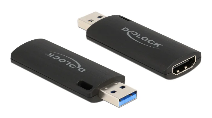 Φωτογραφία προϊόντος: DELOCK HDMI video capture stick 88307, USB, 4K/30Hz, μαύρο