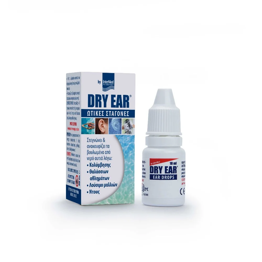 Φωτογραφία προϊόντος: DRY EAR Ωτικές σταγόνες για στεγνά αυτιά (10ml)