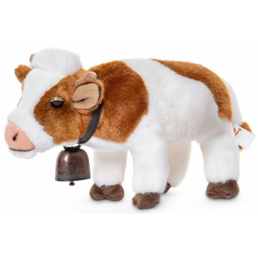 Φωτογραφία προϊόντος: P91344 Uni Toys Λούτρινη αγελάδα με κουδούνα 27cm