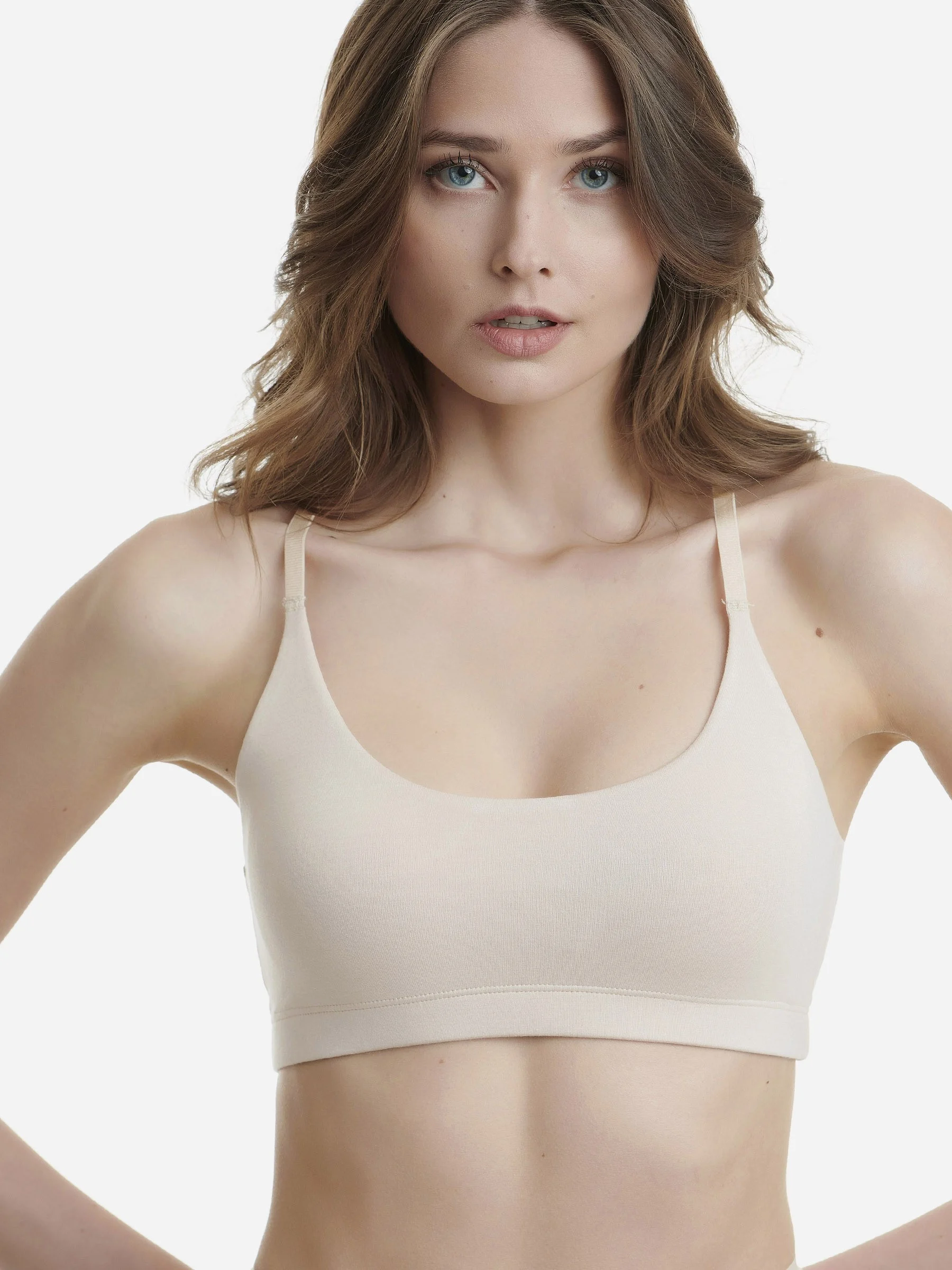 Φωτογραφία προϊόντος: Bralette με Λεπτή Τιράντα Bamboo Walk W2212 ΜΠΕΖ S