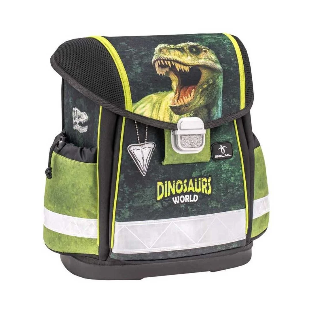Φωτογραφία προϊόντος: 40313DWR Belmil Dino World Τσάντα πλάτης Δημοτικού Δεινόσαυρος 36x32x19cm