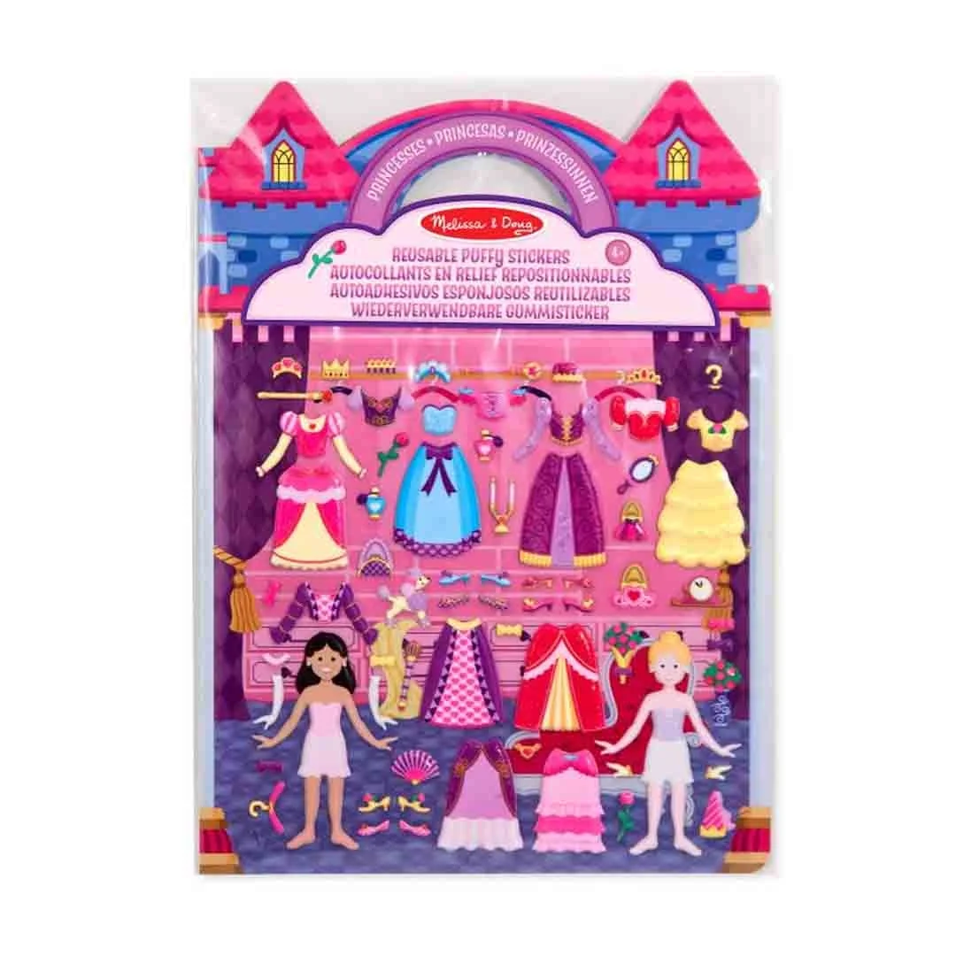 Φωτογραφία προϊόντος: 9100 Melissa And Doug 67 Αυτοκόλλητα πουφ Ντύσε την πριγκίπισσα