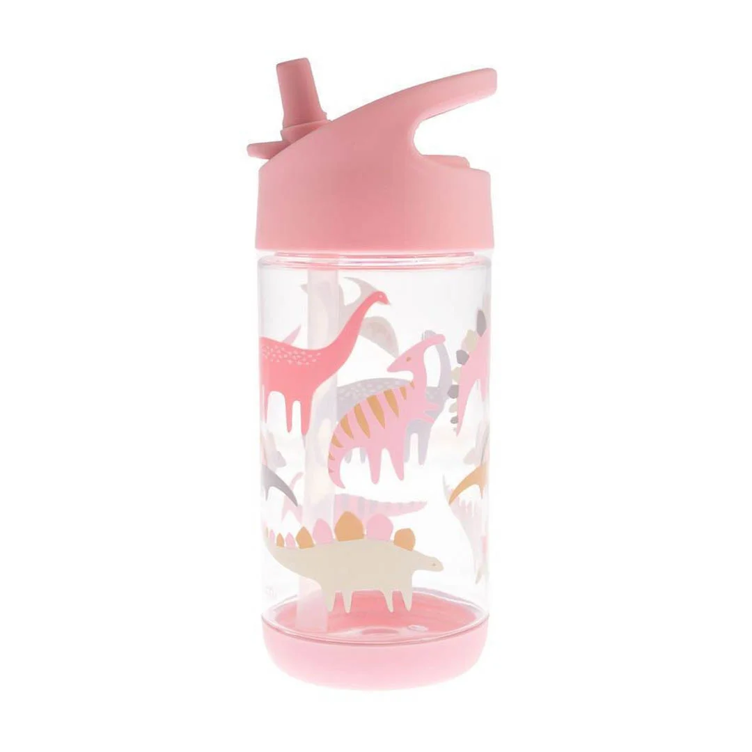 Φωτογραφία προϊόντος: SJ112259A Stephen Joseph Flip Top Bottle Παγούρι 355ml Δεινόσαυρος ροζ