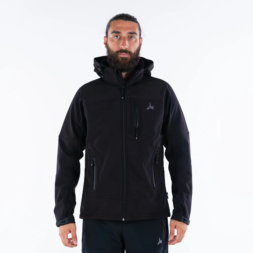 Φωτογραφία προϊόντος: APU OUTDOOR APU SOFTSHELL HIMALAYA ΙΙ ΜΑΥΡΟ/ΜΑΥΡΟ XL