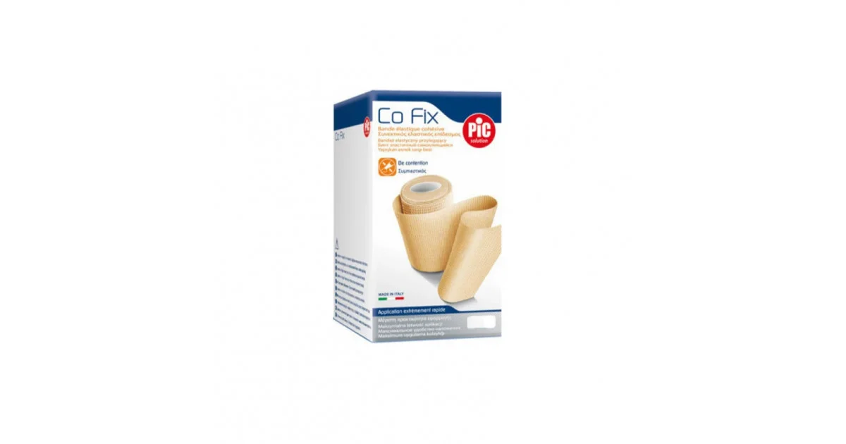 Φωτογραφία προϊόντος: PiC Solution Co Fix Ελαστικός Αυτοσυγκρατούμενος Επίδεσμος 12cm x 5m Μπεζ
