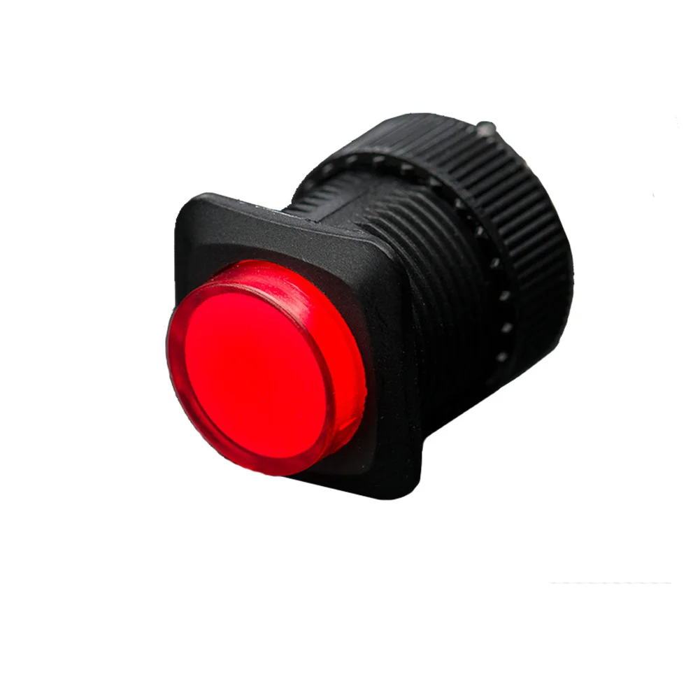 Φωτογραφία προϊόντος: 16mm Illuminated Pushbutton - Red Momentary