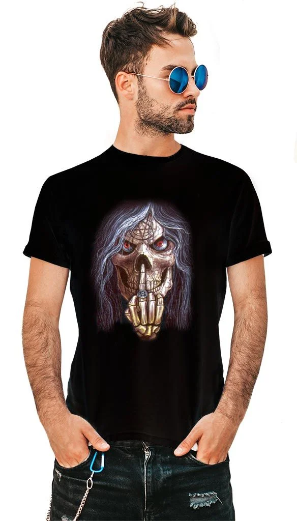 Φωτογραφία προϊόντος: Prime T-Shirt Μαύρο με σχέδιο Skull 8056-1