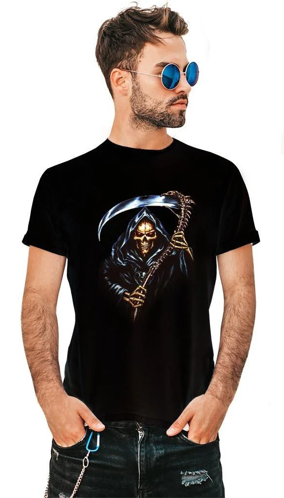 Φωτογραφία προϊόντος: Prime T-Shirt Μαύρο με σχέδιο Skull 8055-1