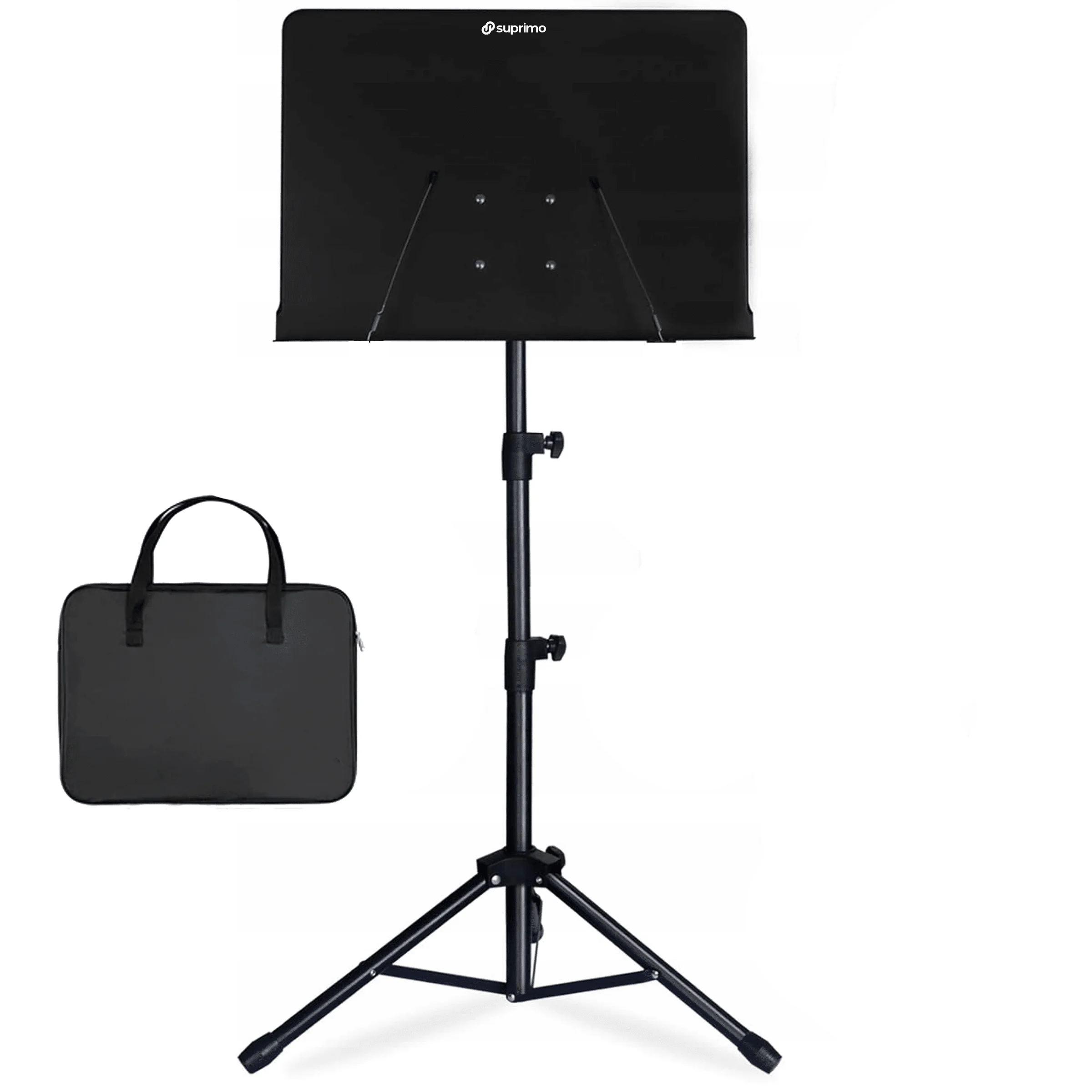 Φωτογραφία προϊόντος: SUPRIMO D3 SET music stand sheet holder adjustable foldable black gig bag set 82-146 cm up to 10 kg