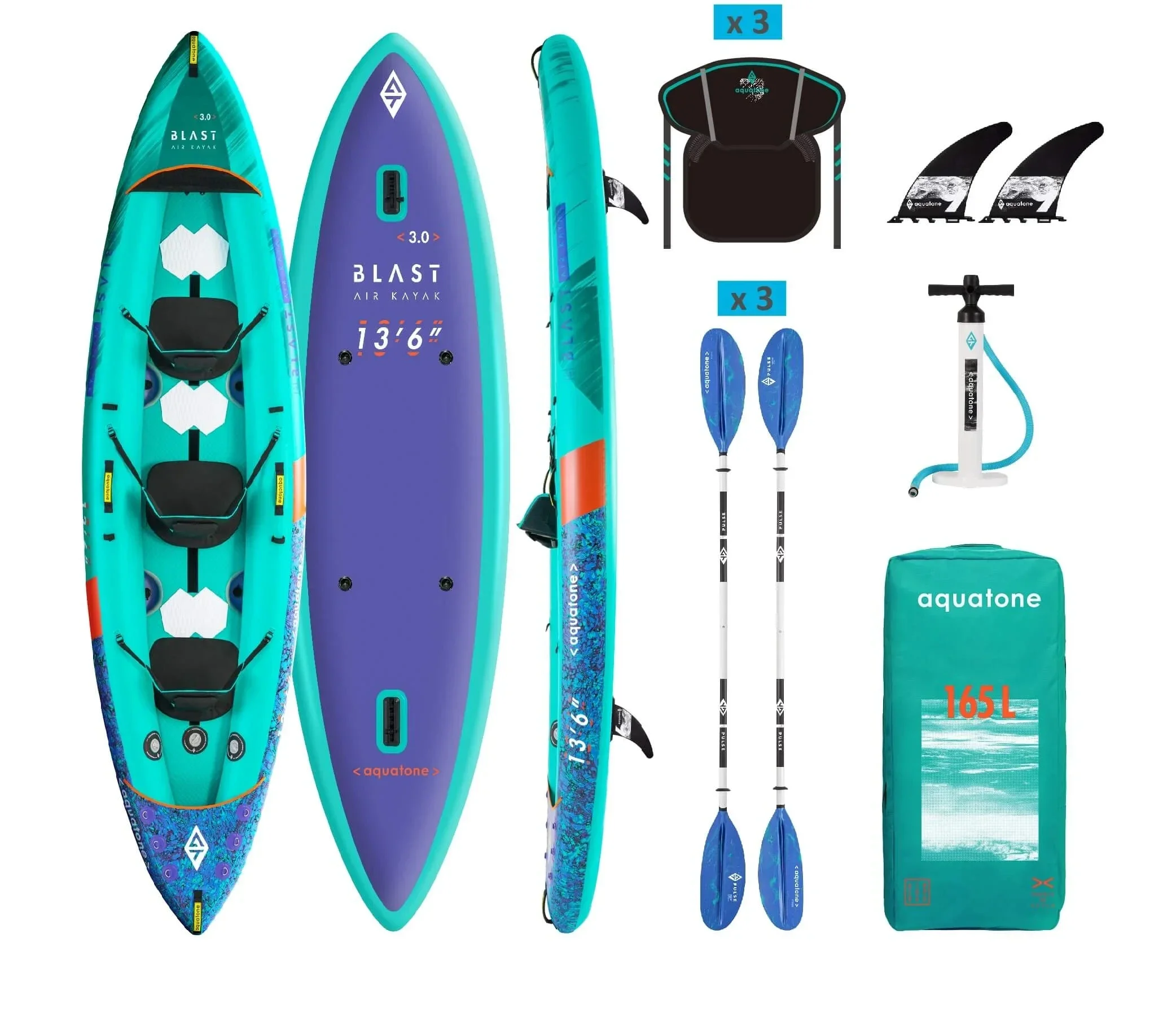 Φωτογραφία προϊόντος: AQUA TONE BLAST III 13’6’’ RECREATIONAL KAYAK 2025