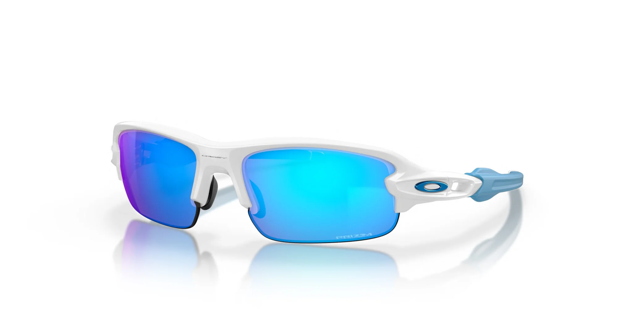 Φωτογραφία προϊόντος: OAKLEY FLAK XXS POLISHED WHITE PRIZM SAPPHIRE