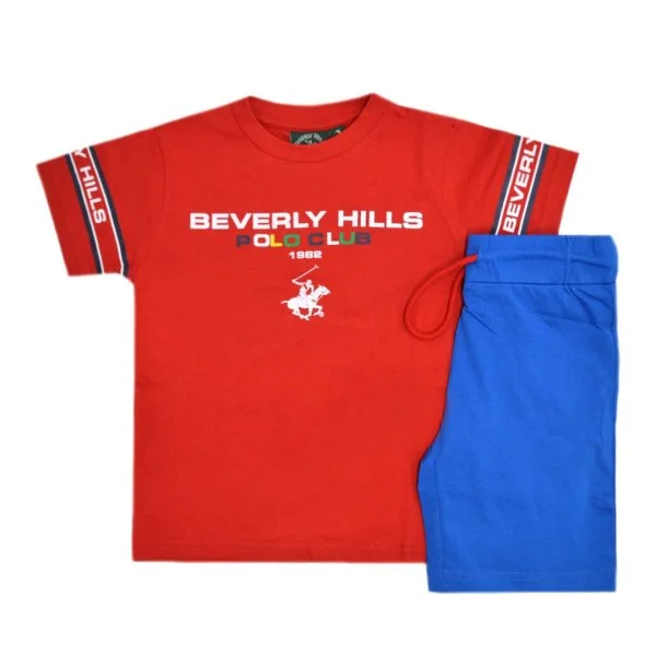 Φωτογραφία προϊόντος: Παιδικό σετ μακό BEVERLY HILLS POLO CLUB αγόρι 3-7 ετών 7656K00043-RED Κόκκινο
